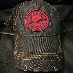 Eric Church Black Denim Cap